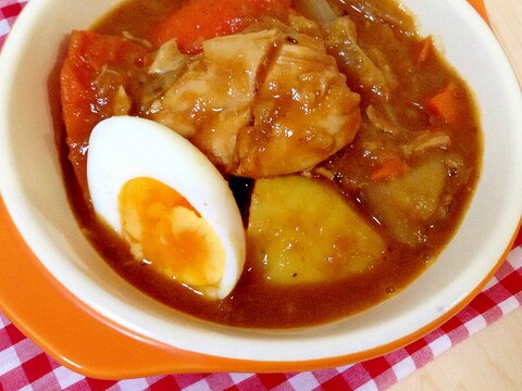 圧力鍋でチキンカレー